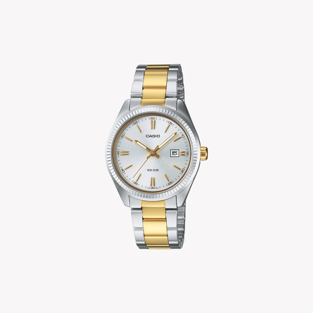 LTP-1302PSG-7AVEG ELEGANTLY PRACTICAL - TIMELESS WOMEN'S WATCH WITH METAL STRAP & WATER RESISTANCE