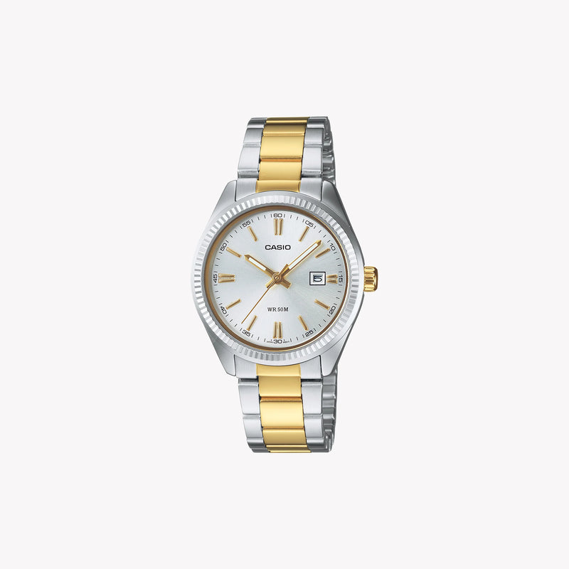 Ltp Women's Silver Metal Watch, Silver Dial | Ltp-1302psg-7aveg by i-watch
