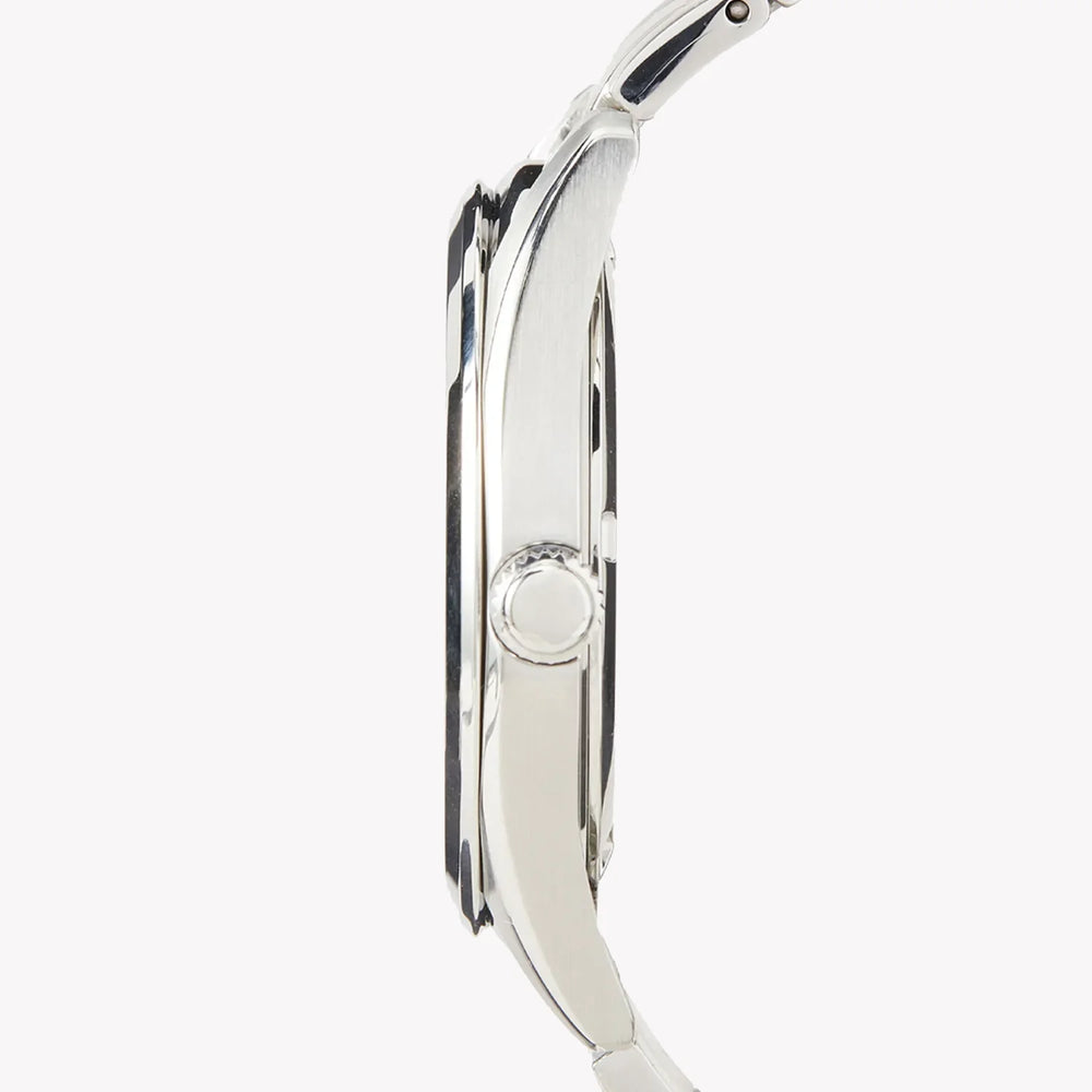 Seiko Men's Silver Stainless Steel Watch, White Dial | Sur459p1 by i-watch