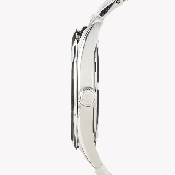 Seiko Men's Silver Stainless Steel Watch, White Dial | Sur459p1 by i-watch