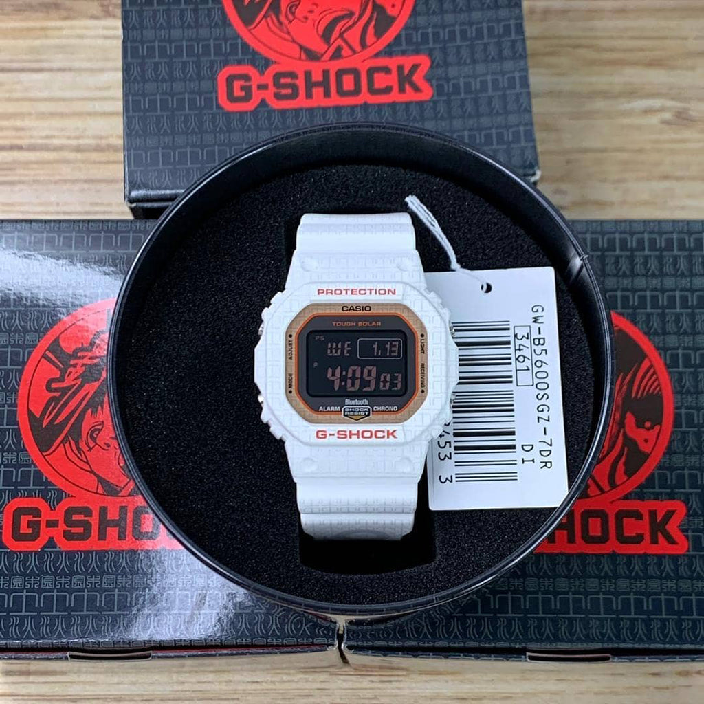 CASIO G-SHOCK GW-B5600SGZ-7DR ELEGANT ADVENTURER - MEN'S WHITE RESIN SMART TIMEPIECE-i-Watch-3