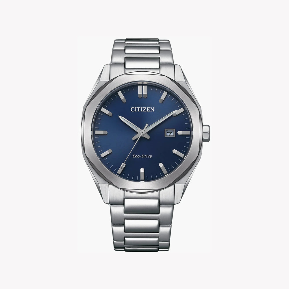Citizen Men's Silver Stainless Steel, Blue Dial | Bm7600-81l by i-watch