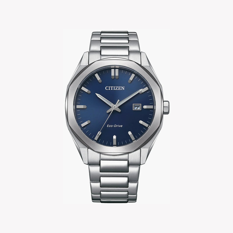 Citizen Men's Silver Stainless Steel, Blue Dial | Bm7600-81l by i-watch