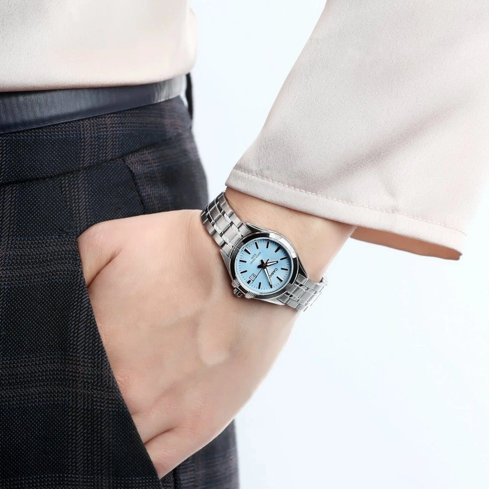 CASIO Women's Watch with Silver Stainless Steel Case and Silver Stainless Steel Band-i-Watch-4