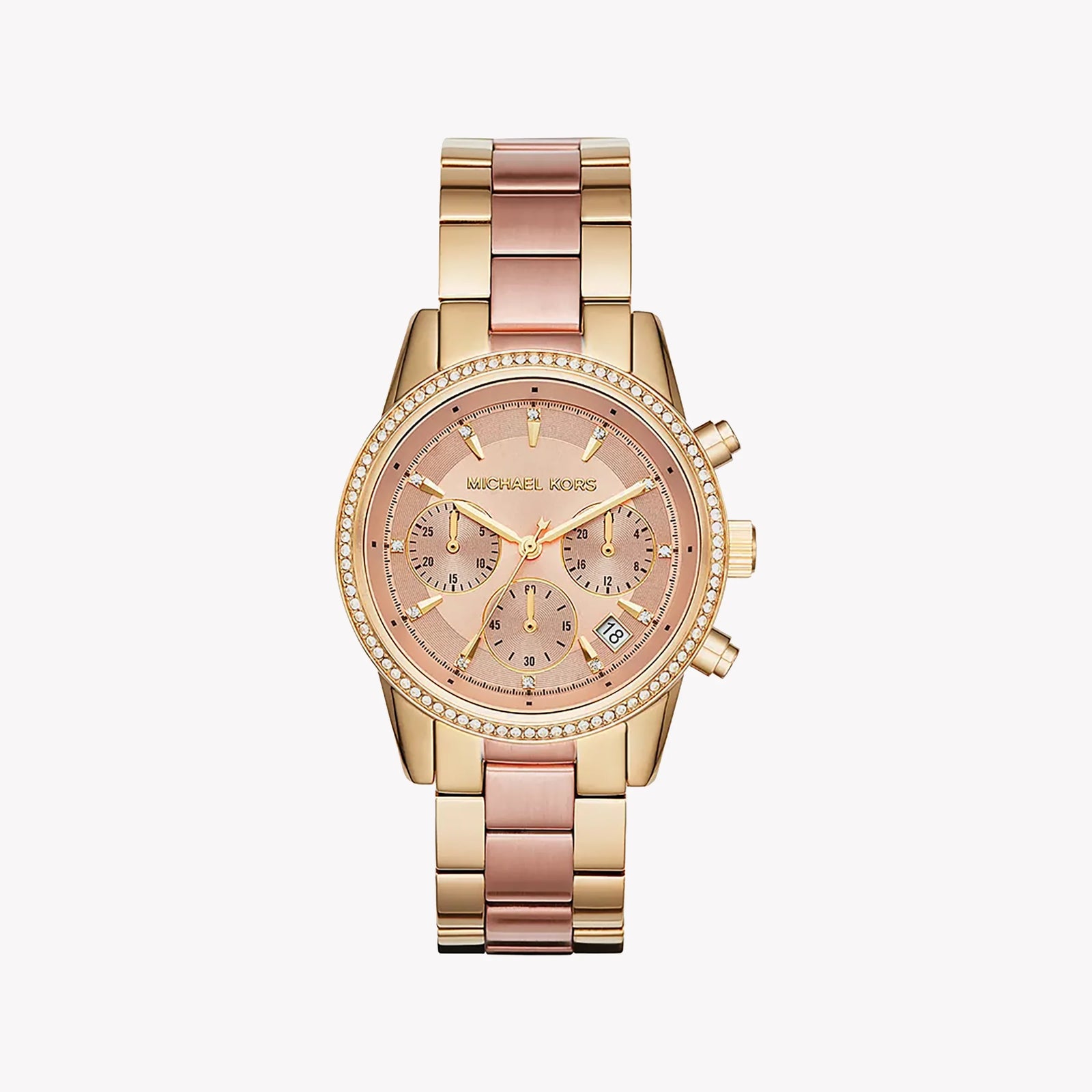 Michael Kors Women's Gold Stainless Steel, Rose Gold Dial | Mk6475 by i-watch