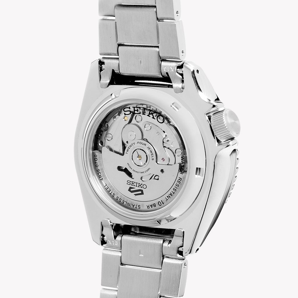 SEIKO 5 SRPD59K1 Men's Automatic Orange Dial Watch-i-Watch-3