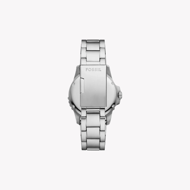 Fossil Men's Silver Stainless Steel Watch, Blue Dial | Fs6050 by i-watch