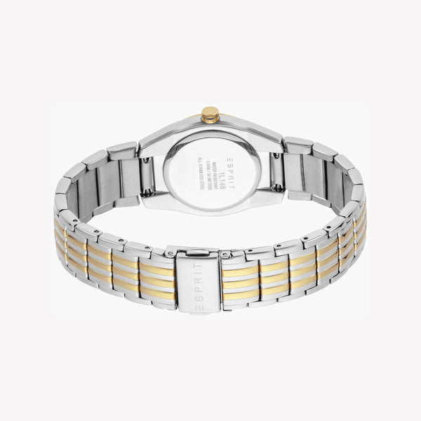 Esprit Women's Silver & Gold Stainless Steel Watch, Silver Dial | Es1l195m0015 by i-watch