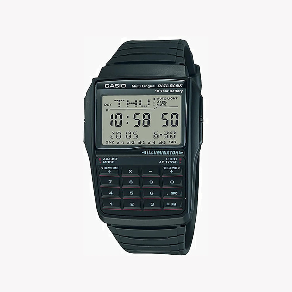 Casio Unisex Black Resin Digital Watch, Bold Display | Dbc-32-1a by i-watch