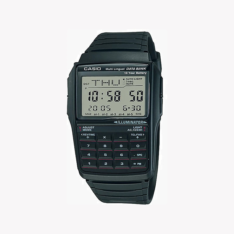 Casio Unisex Black Resin Digital Watch, Bold Display | Dbc-32-1a by i-watch