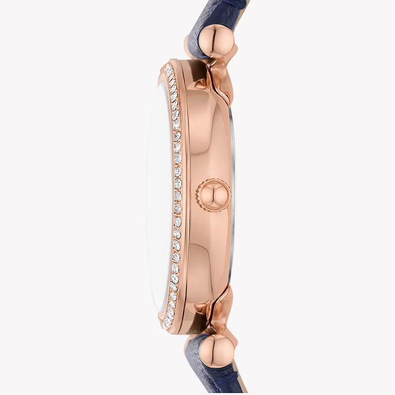 Fossil Women's Blue Leather Watch, Silver Dial | Es5295 by i-watch