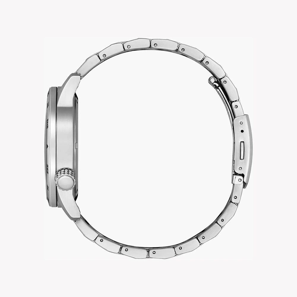 Citizen Men's Silver Stainless Steel Watch, Black Dial | Bm7550-87e by i-watch