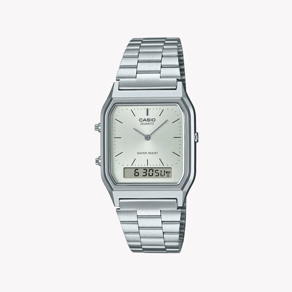 Casio Unisex Resin & Metal Watch, White Dial | Aq-230a-7amqydf by i-watch