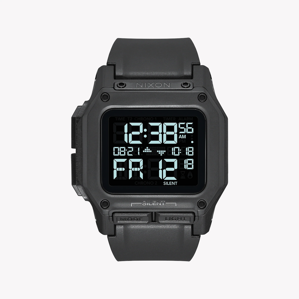 Nixon Men's Black Rubber Watch, Digital Dial | A1180-001 by i-watch