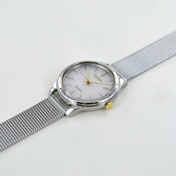 Citizen Women's Silver Watch, White Dial | Em0504-81a by i-watch