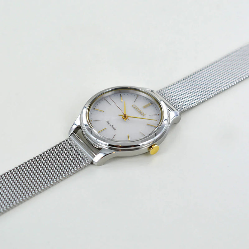 Citizen Women's Silver Watch, White Dial | Em0504-81a by i-watch
