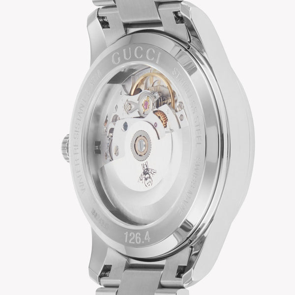 Gucci Men's Silver Watch, Green Dial | Ya1264176 by i-watch