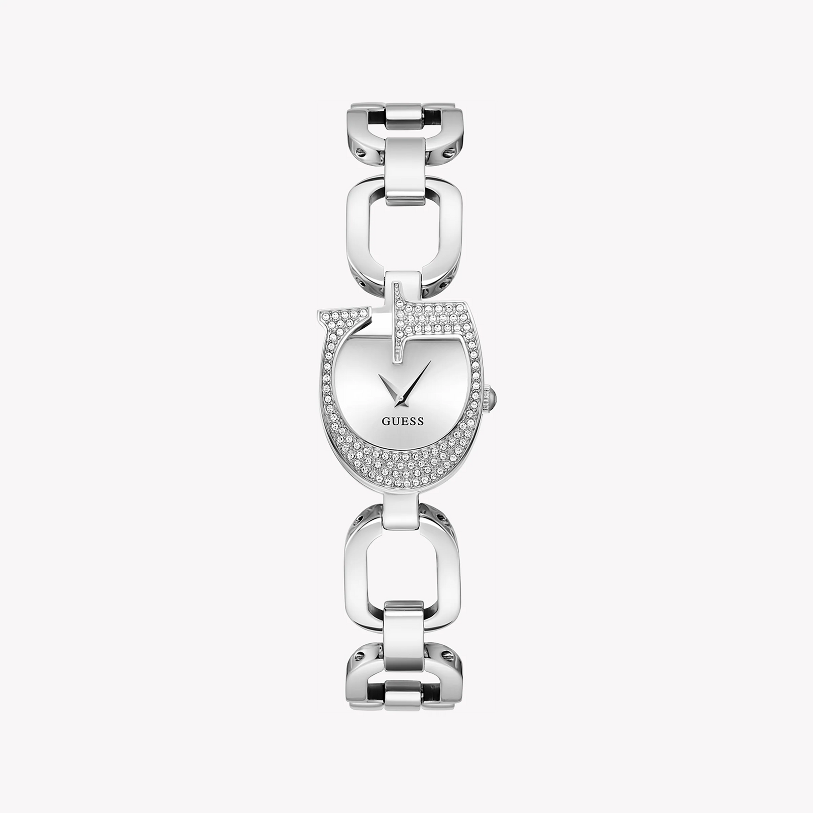 Guess Women's Silver Stainless Steel Watch, Silver Dial | Gw0683l1 by i-watch
