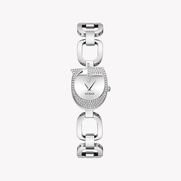 Guess Women's Silver Stainless Steel Watch, Silver Dial | Gw0683l1 by i-watch
