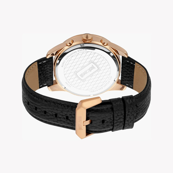JUST CAVALLI JC1G166L0025 MEN'S ELEGANT BLACK DIAL ROSE GOLD STAINLESS STEEL WATCH-i-Watch-3