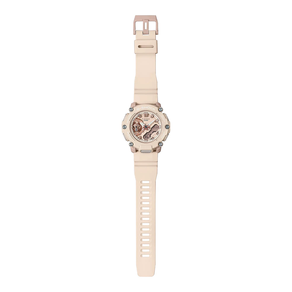 G-Shock Men's Red & Beige Resin Watch, 200m Water Resistant | Gma-S2200m-4adr by i-watch
