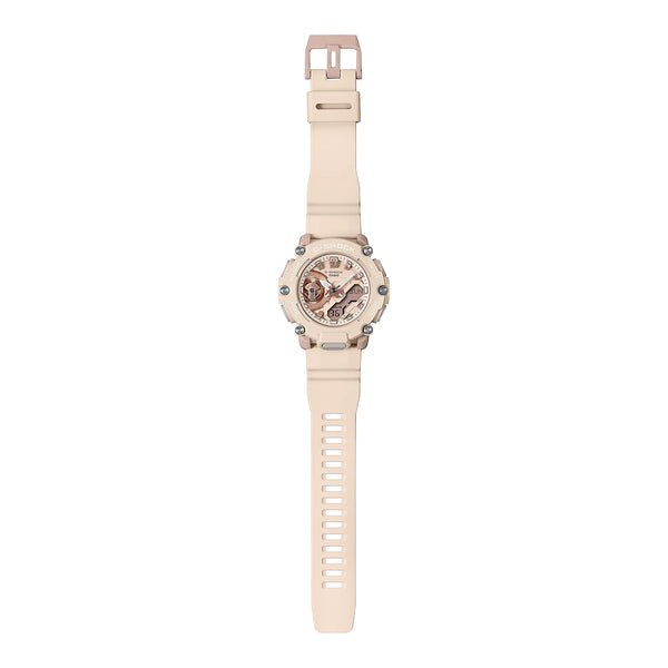 G-Shock Men's Red & Beige Resin Watch, 200m Water Resistant | Gma-S2200m-4adr by i-watch