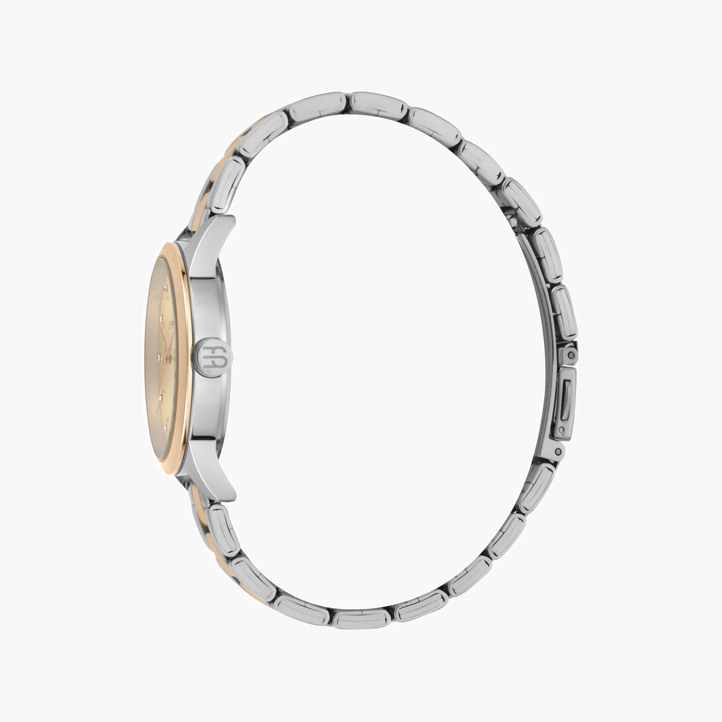 ESPRIT Women's Watch with Silver Stainless Steel Case and Silver & Rose Gold Stainless Steel Band