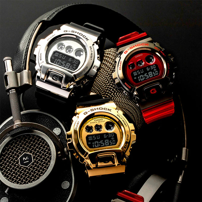 Casio G-Shock Gm-6900-1dr - Tough & Sporty Men's Watch With Stylish Silver Case & Black Resin Band by i-watch