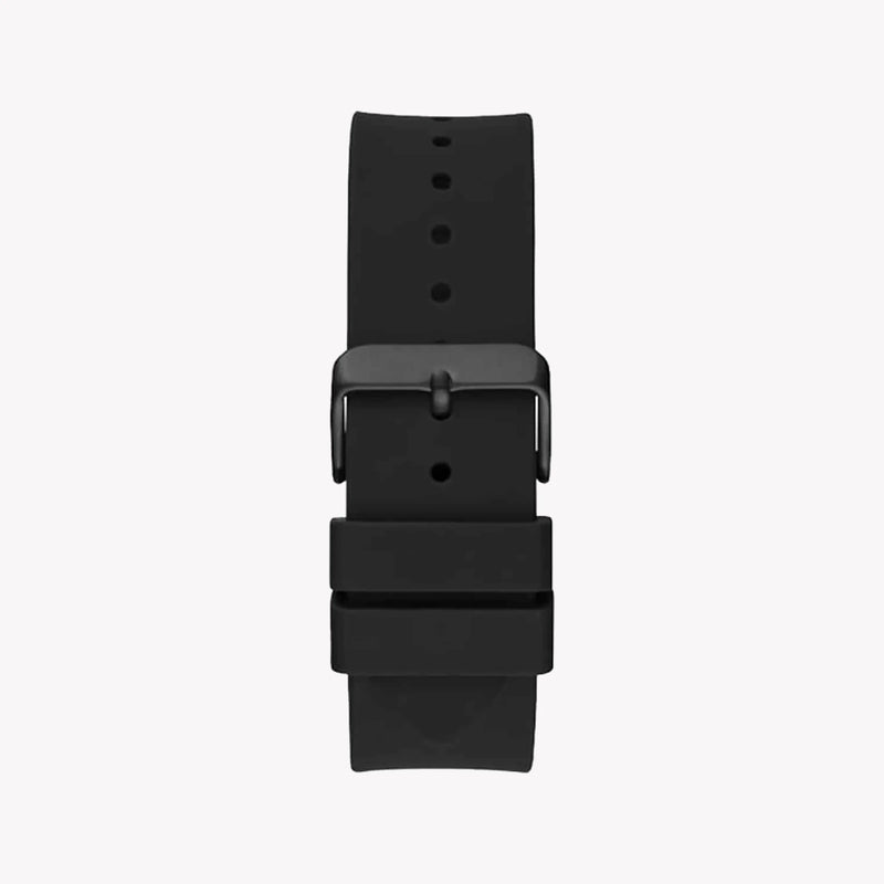 Guess Watches Men's Black Silicone, Black Case | W1254g2 by i-watch