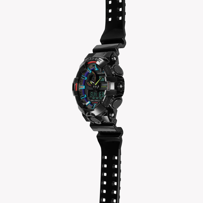 G-Shock Men's Black Resin Watch, Digital Dial | Ga-700rgb-1adr by i-watch