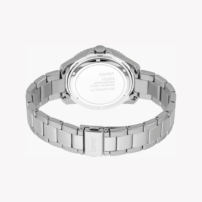 Esprit Men's Silver Stainless Steel Watch, Silver Dial | Es1g101m0015