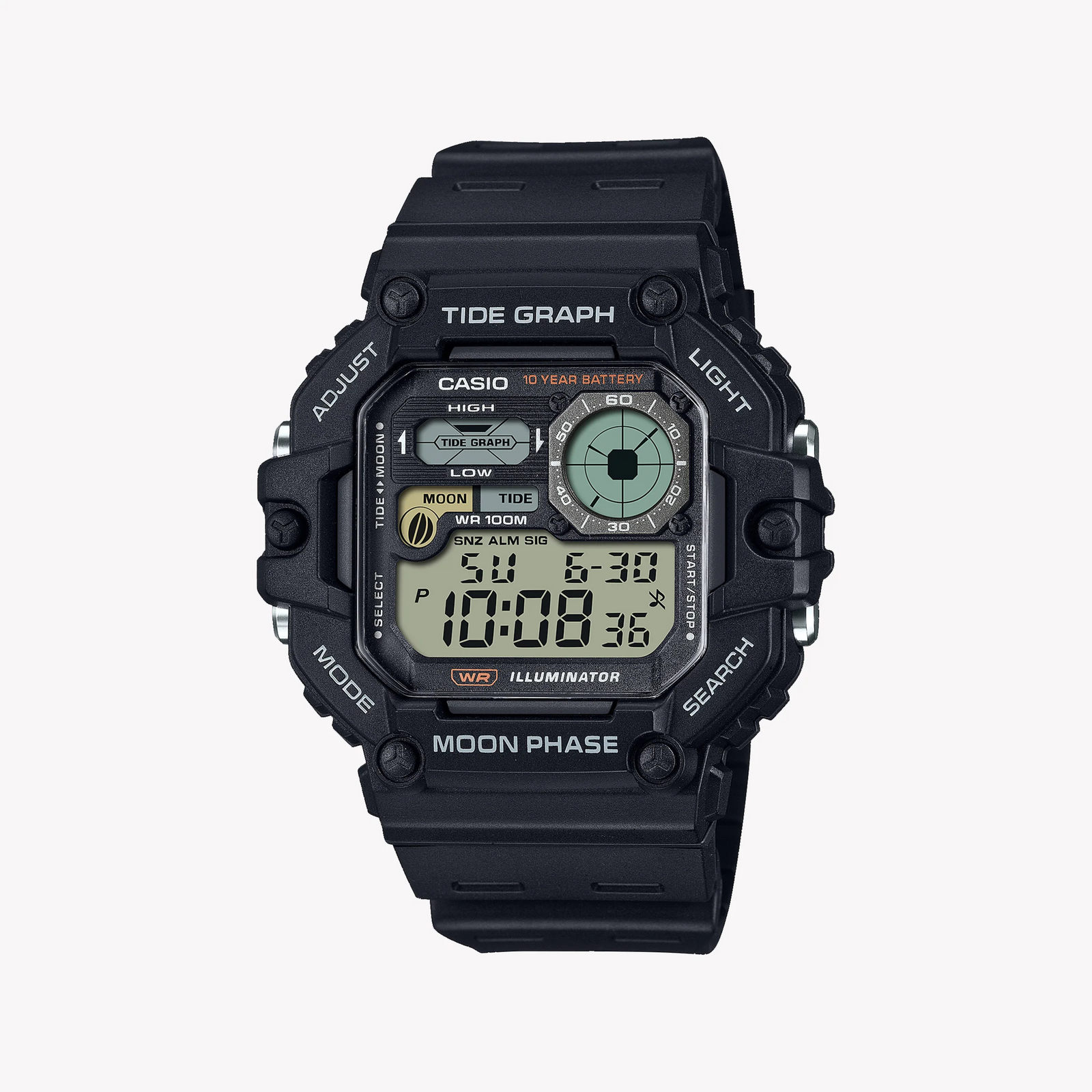 Casio Men's Black Resin Watch, Sporty Style | Ws-1700h-1avdf by i-watch