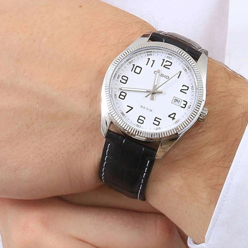 Mtp Men's Stainless Steel Watch, Silver Dial | Mtp-1302pl-7bvef by i-watch