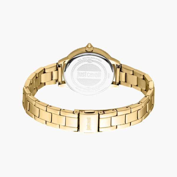 Just Cavalli Women's Gold Stainless Steel Watch, Turquoise Dial | Jc1l259m0065 by i-watch
