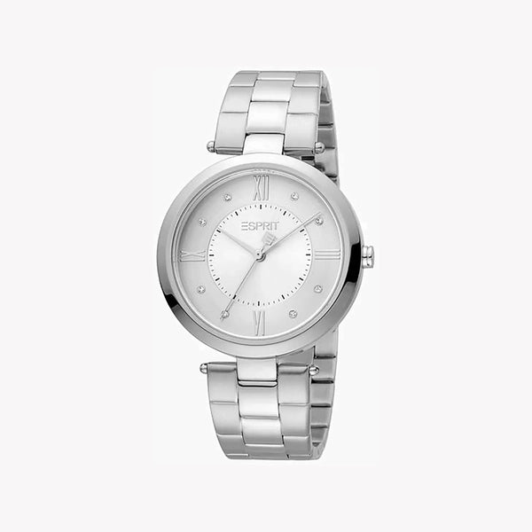 Esprit Women's Silver Stainless Steel Watch, Silver Dial | Es1l196m0035 by i-watch