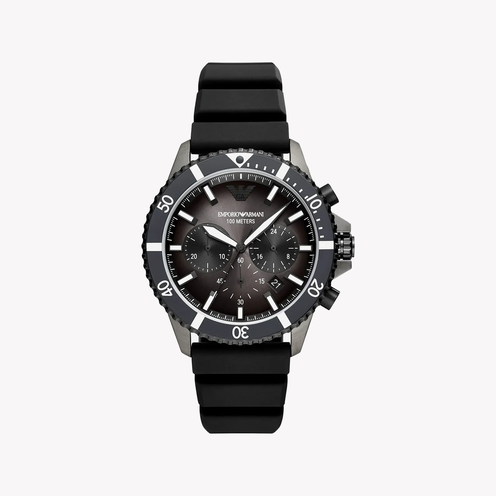 Emporio Armani Men's Black Silicone Watch, Stainless Steel | Ar11515 by i-watch