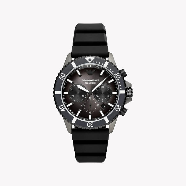 Emporio Armani Men's Black Silicone Watch, Stainless Steel | Ar11515 by i-watch