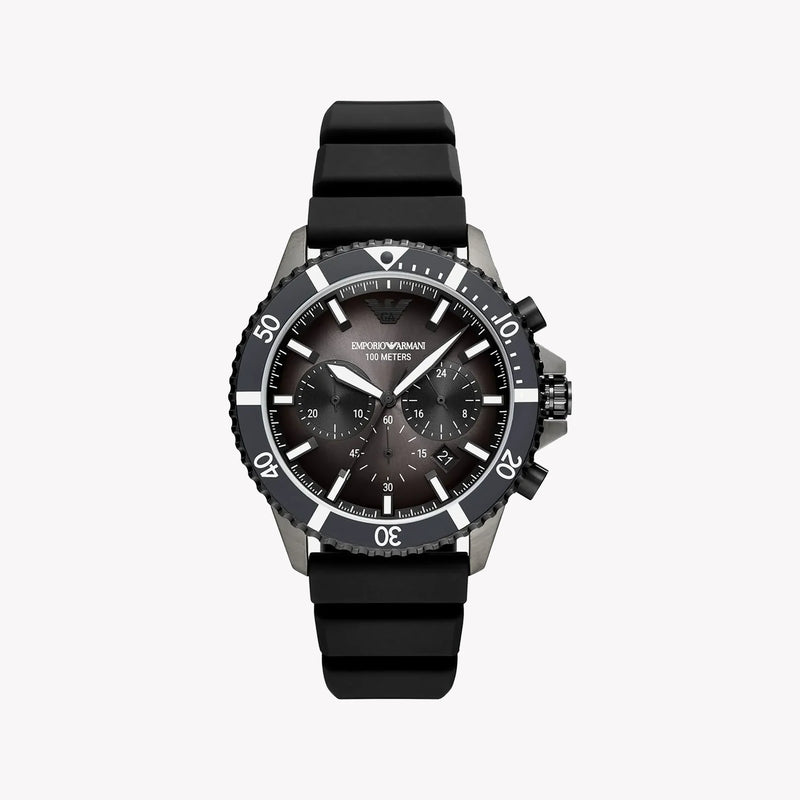 Emporio Armani Men's Black Silicone Watch, Stainless Steel | Ar11515 by i-watch