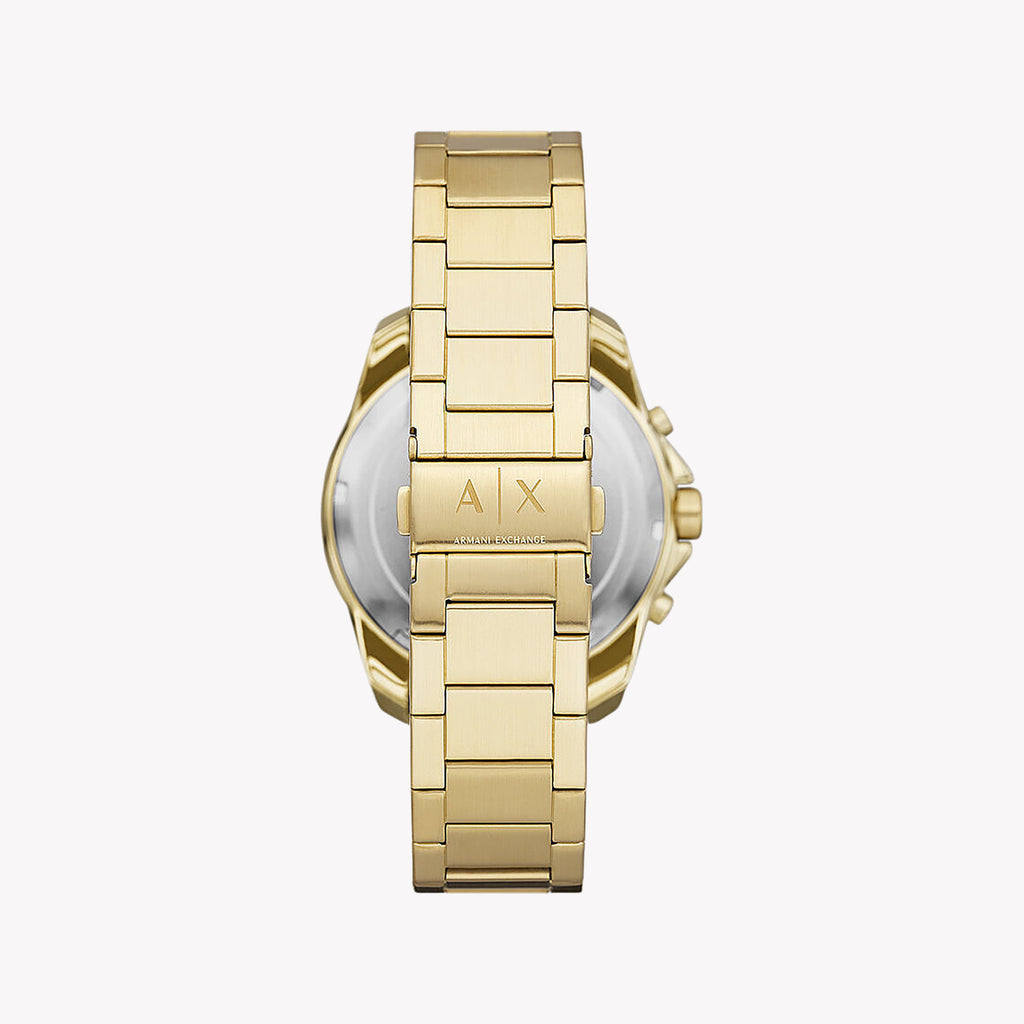 ARMANI EXCHANGE AX1958 - BOLD GOLD MASTERPIECE Men's Watch with Stainless Steel Band and Black Dial-i-Watch-3
