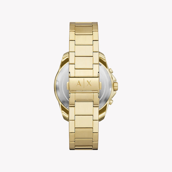 ARMANI EXCHANGE AX1958 - BOLD GOLD MASTERPIECE Men's Watch with Stainless Steel Band and Black Dial-i-Watch-3