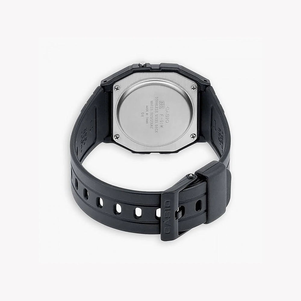 Chic Versatility Unisex Resin Watch, Black | F-94wa-8dg by i-watch