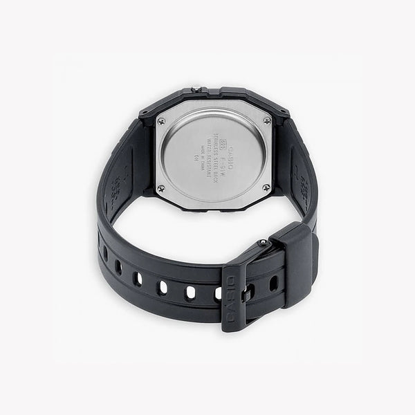 Chic Versatility Unisex Resin Watch, Black | F-94wa-8dg by i-watch