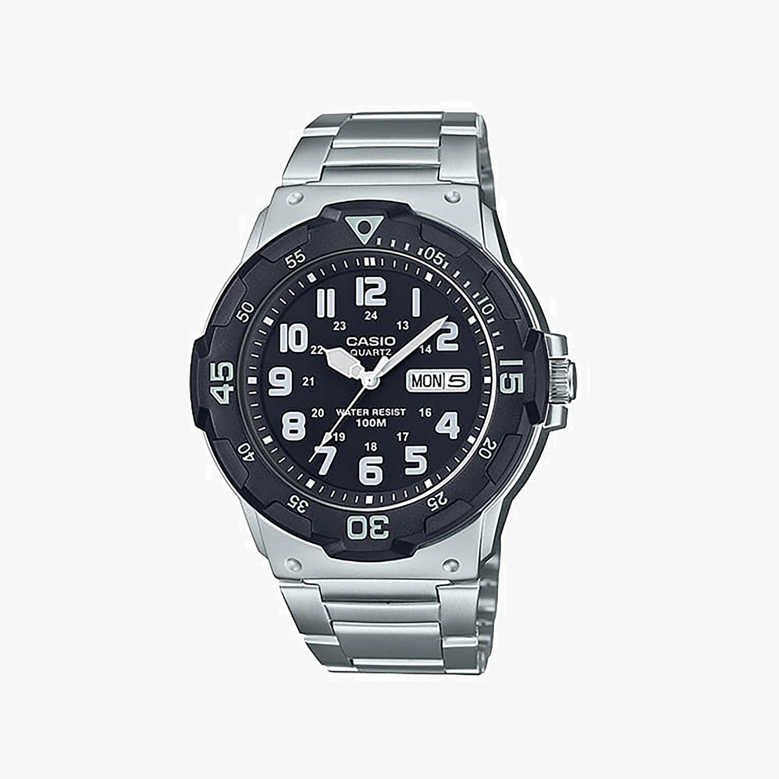 Casio Men's Black Resin Watch, Silver Band | Mrw-200hd-1bv by i-watch