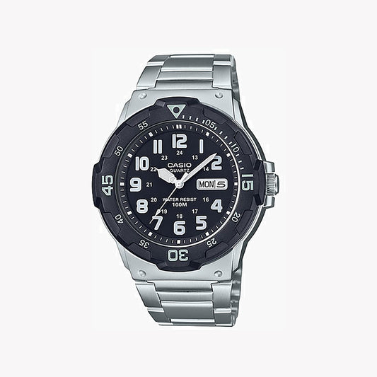 Casio MRW-200HD-1BV Analoge schwarze Herrenuhr