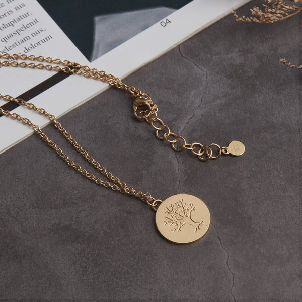 Zink Women's Gold Stainless Steel Necklace | Zfnl008g