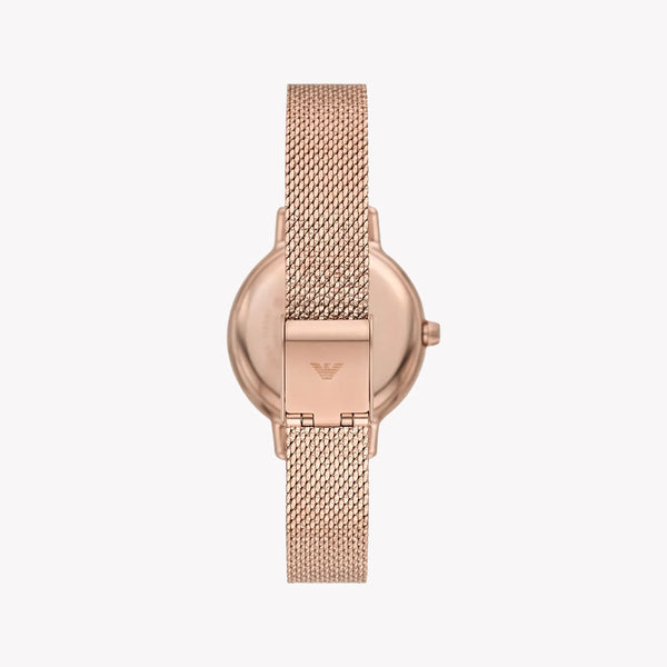 Emporio Armani Women's Rose Gold Watch, Beige Dial | Ar11512 by i-watch