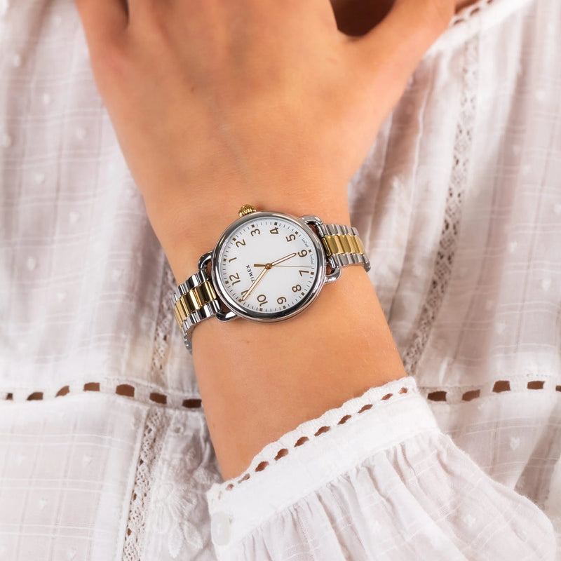 Timex Women's Silver Dial, Stainless Steel Band | Tw2u13800 by i-watch