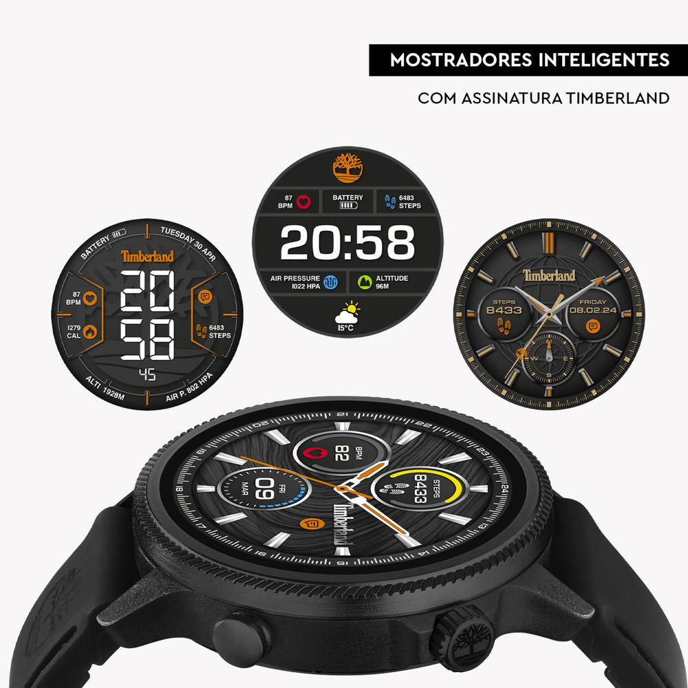 Timberland Men's Black Stainless Steel Watch, Leather Band | Tdigb0064503-Set by i-watch