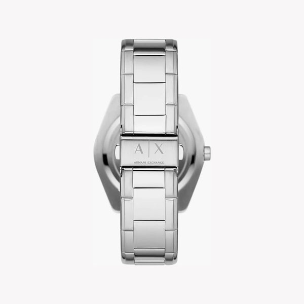 Armani Exchange Men's Silver Watch, Black Dial | Ax2856
