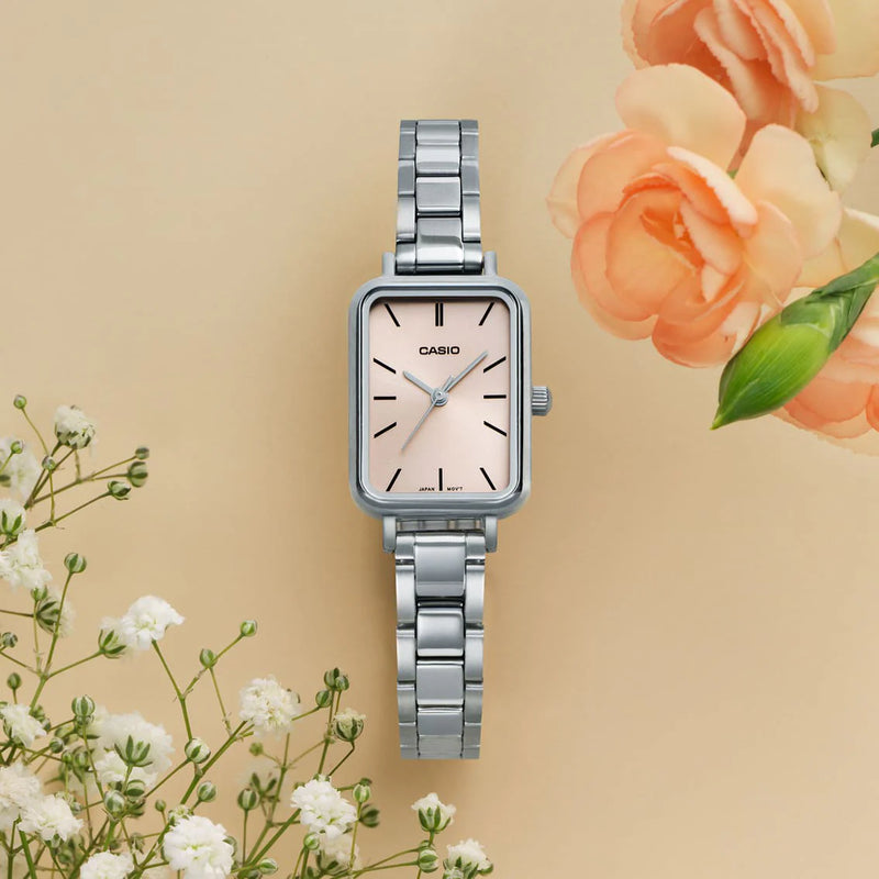 CASIO Women's Watch with Silver Stainless Steel Case and Silver Stainless Steel Band-i-Watch-2